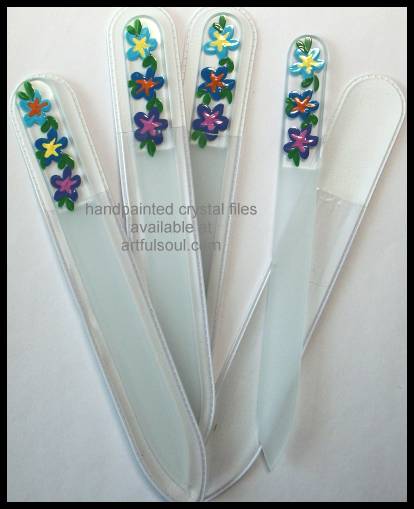 Crystal Nail File, Floral