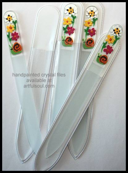 Crystal Nail File, Snail in Garden