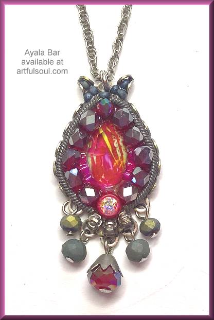 Ayala Bar Crimson Flame Pendant Necklace