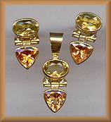 Acleoni 18kt Heliodor Spessartite Earrings