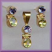 Acleoni 18kt Tanzanite Chrysoberyl Set