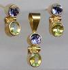 Acleoni 18kt Tanzanite Chrysoberyl Set