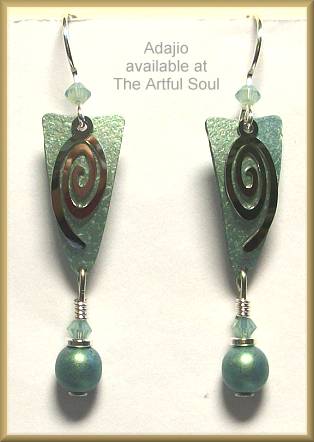 Adajio Seafoam Triangle Earrings
