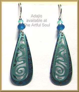 Adajio Turquoise Filigree Earrings