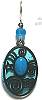 Adajio Turquoise Howlite on Aqua Earrings