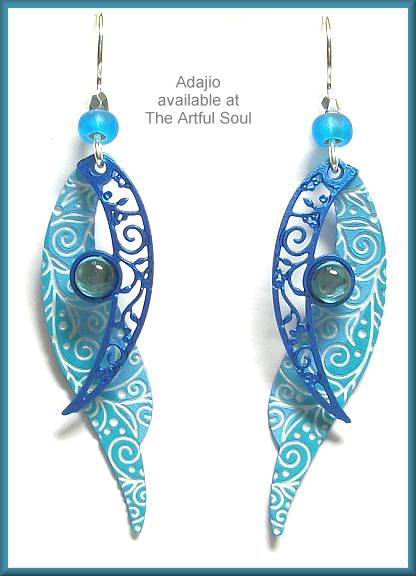 Adajio Azure Blue Birdwing Earrings