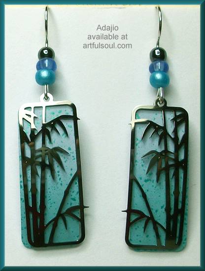 Adajio Bamboo Panel Earrings