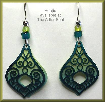 Adajio Moorish Spring Green Earrings