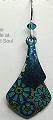 Adajio Teal Necktie Earrings