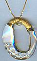 AHC O Necklace in Clear/Gold