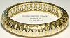 AHC Hinged Vermeil Bangle-Medium Cross Hatch