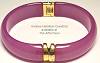 AHC Hinged Vermeil Bangle-Orchid Resin