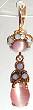 Amaro Powder Pink Dangle Earrings