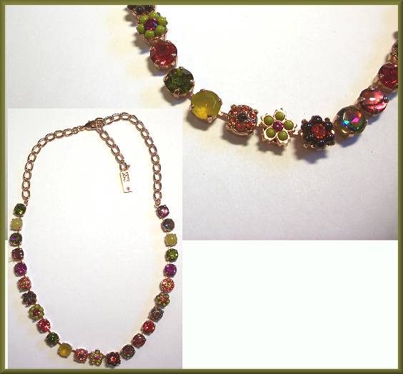 Amaro Olive Rose Necklace