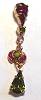 Amaro Olive Rose Drop Earrings