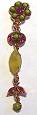 Amaro Olive Rose Drop Earrings