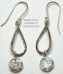 Angie Olami Tear and Drop Roman Glass Earrings