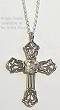 Angie Olami Roman Glass Cross Necklace