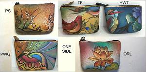 Anuschka Handpainted Leather Coin Purse