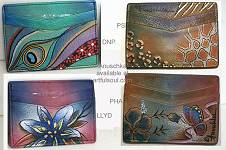 Anuschka Handpainted Leather Card Case