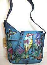 Anuschka Hawaiian Twilight Medium Asymmetric Flap Bag