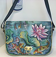 Anuschka Karmic Koi Flap Bag (retired)