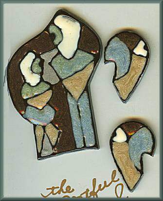 Artful Polymer/Resin Couple Pin Set