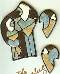 Artful Polymer/Resin Couple Pin Set