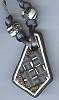 Artful Black&White Geometrics Pendant