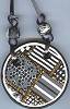Artful Black&White Geometrics Pendant