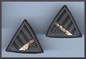 Artful Charcoal Geometrics Earrings