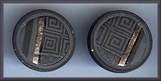 Artful Charcoal Geometrics Earrings