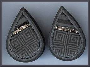 Artful Charcoal Geometrics Earrings