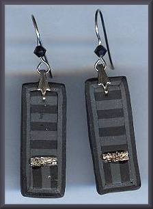 Artful Charcoal Geometrics Earrings