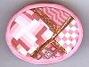 Artful Fuschia Geometrics Pin