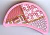 Artful Fuschia Geometrics Pin
