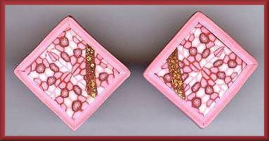 Artful Fuschia Geometrics Earrings