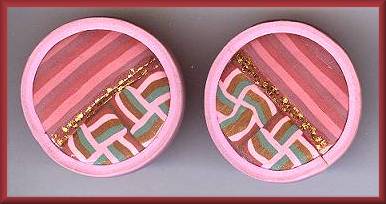 Artful Fuschia Geometrics Earrings