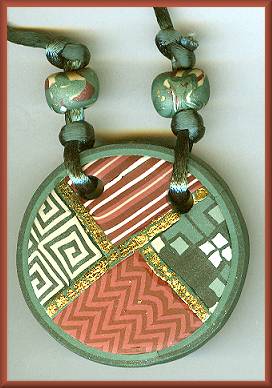 Artful Green Berry Geometrics Pendant