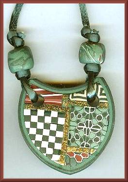 Artful Green Berry Geometrics Pendant