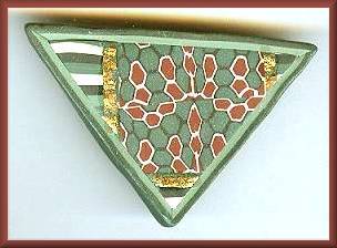 Artful Green Berry Geometrics Pin