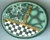 Artful Green Geometrics Pin