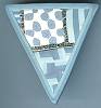 Artful Light Blue Geometrics Pin