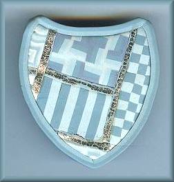 Artful Light Blue Geometrics Pin
