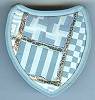 Artful Light Blue Geometrics Pin