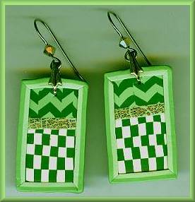 Artful Lime Geometrics Earrings