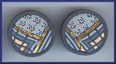 Artful Navy Geometrics Earrings