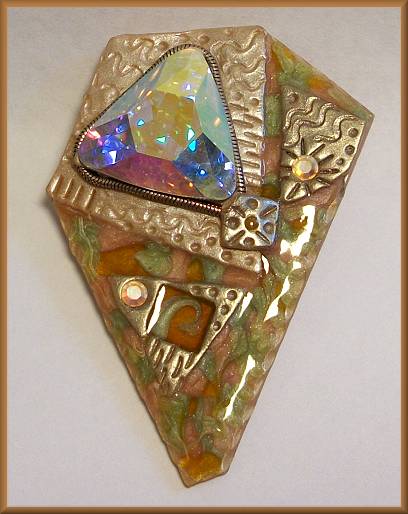 Artful Polymer/Resin Pastel Pin