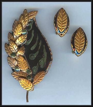 Artful Polymer/Resin Leaf Pin Set