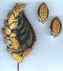 Artful Polymer/Resin Leaf Pin Set